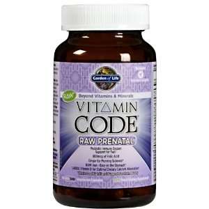  Garden of Life Vitamin Code RAW Prenatal Caps: Health 