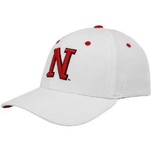  Zephyr Nebraska Cornhuskers White Z Fit Flex Fit Hat 