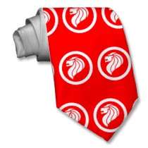 Republic of Singapore Air Force Roundel white,  Custom Tie by 