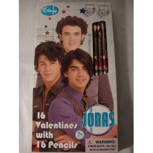  Jonas 16 Valentines with 16 Pencils: Health & Personal 