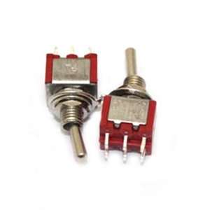   20 Pcs Red Mini Dpdt Guitar Toggle Switch On on DIY: Home Improvement