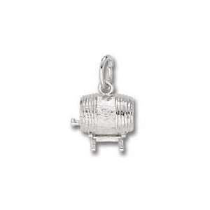  1419 Keg Charm   Gold Plated Jewelry