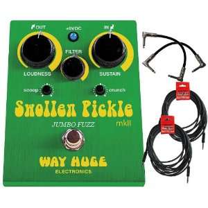   Pickle MKII Guitar Effects Pedal w/4 FREE Cables: Musical Instruments