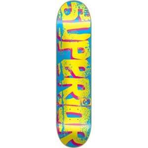  Superior Chunk Logo Skateboard Deck   8.1 Blue/yel Sports 
