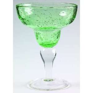  Artland Crystal Bubble Green Margarita, Crystal Tableware 