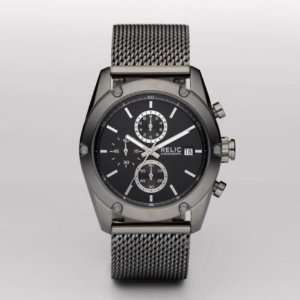  RELIC Austin Gunmetal Mesh Chronograph Watch Watches