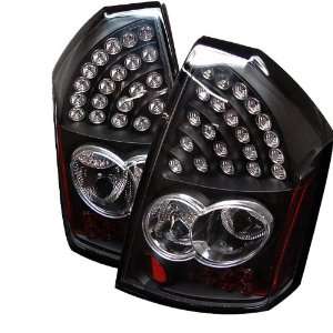  Chrysler 300 05 07 LED Tail Lights   Black: Automotive