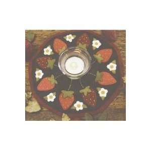  Bareroots Strawberries Candle Mat Pattern