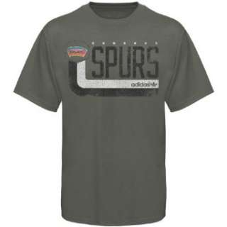   San Antonio Spurs NBA Mens Vintage Logo T shirt, Storm Gray: Clothing