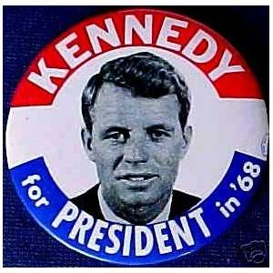  AUTHENTIC ROBERT KENNEDY LARGE BUTTON 3.5 Everything 