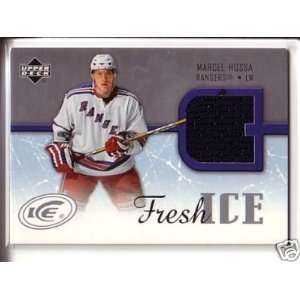 Marcel Hossa Fresh Ice Game Used Jersey Card 05/06 Ud Ice:  