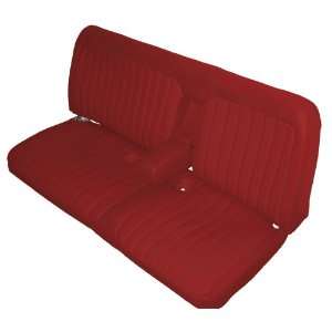  Acme U116 0511 Front Red Vinyl Bench Seat Upholstery 