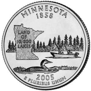  2005 P&D Minnesota BU State Quarters 