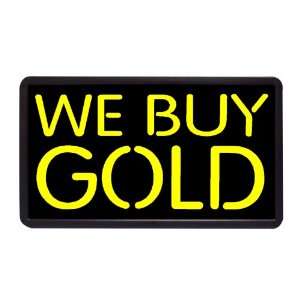  We Buy Gold 13 x 24 Simulated Neon Sign: Home & Kitchen
