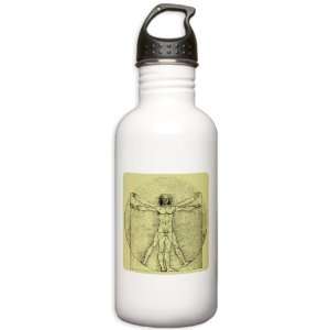  Stainless Water Bottle 1.0L Vitruvian Man by Da Vinci 