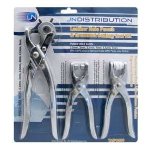  3 PC Hole Punch Leather Hole Punch Steel Hole Punch Metal 