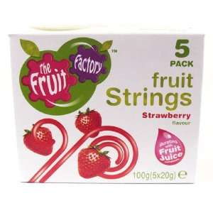 Fruit Factory Fruit Strings 5 Pack 100g: Grocery & Gourmet Food