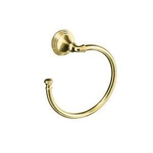  Kohler K 10557 Devonshire Towel Ring, Polished Brass: Home 
