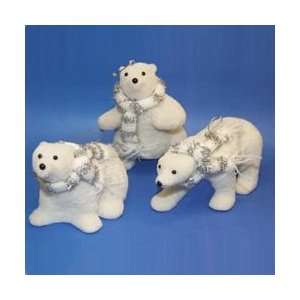  Club Pack of 24 Ice Palace White Fuzzy Arctic Polar Bear 