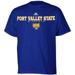  adidas Fort Valley State Wildcats Royal Blue True Basic T 