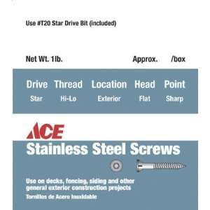   ACE DRYWALL SCREWS R37 10X4 1 STAR DECK SCREW 10X4