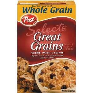Post Selects Cereal Great Grains Raisins Dates & Pecans   14 Pack