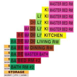  The Container Store Color Coded Moving Labels: Home 
