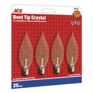   Cd/4 x 6 Ace Decorative Bent Tip Light Bulb (11590)