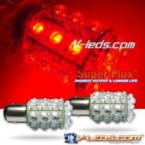    2 RED 1156 V LEDS 7W HIGH POWER 20 LED LIGHT BULBS: Automotive