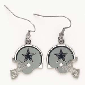  Dallas Cowboys Helmet Dangle Earrings: Sports & Outdoors