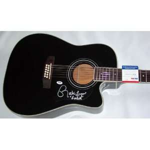  Rockie Lynne Autographed Signed 12 String Lipstick Guitar 