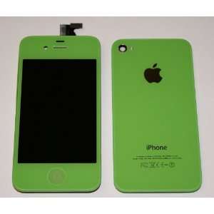Light GREEN iPhone 4S 4GS Full Set: Front Glass Digitizer + LCD + Back 