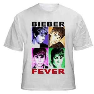 Justin Bieber Fever (Heat Press) T shirt Size X Large  
