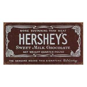  Hershey Chocolate tin sign #1394 