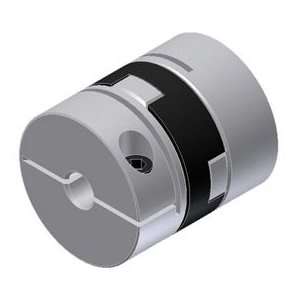 Oldham Coupling, Clamp, Aluminum, 3/4in. Od, 5mm Bores, Blind Bore 