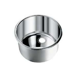   Steel Round Bar Sink 14127.385 Polished Nickel: Home Improvement