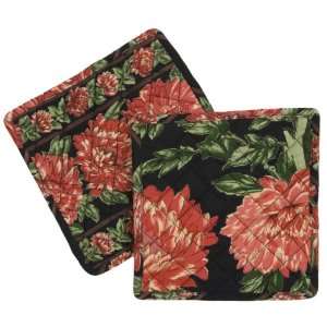  April Cornell Potholders, Mums Holiday, Set of 2: Home 