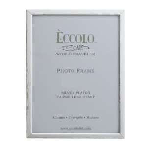  Eccolo Woodgrain Silver Plated Frame, 4 by 6 Inch: Home 