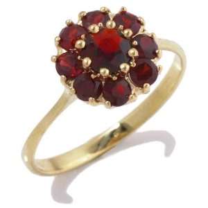   in 18 karat Gold with Garnet, form Circle, weight 7.1 grams Jewelry