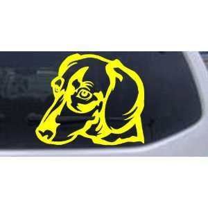  Yellow 22in X 18.3in    Dotson Dog Animals Car Window Wall 
