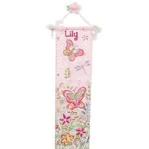  Springtime Fantasy Hand Painted Canvas Growth Chart: Baby