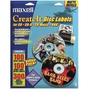    Maxell 191028   LK7 Matte White Labels Value Pack Electronics