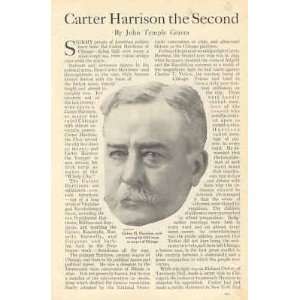  1913 Carter Harrison Chicago Mayor Edith Harrison 