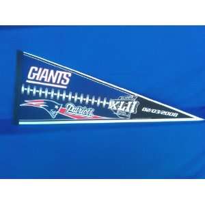  Super Bowl 42 Giants vs Patriots Pennant (1ea): Everything 
