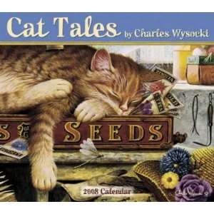  Cat Tales by Charles Wysocki 2008 Wall Calendar Office 