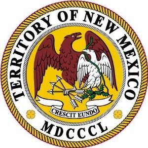  Territory of New Mexico Car Bumper Sticker Decal 4.5x4.5 