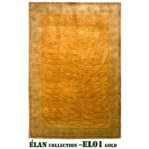  MER Elan EL01 Gold 4 X 6 Area Rug