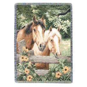  Horse Sense Tapestry Throw: Home & Kitchen