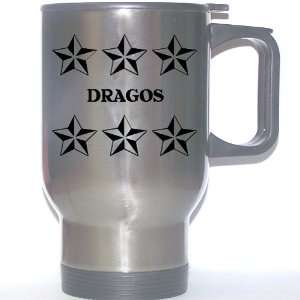  Personal Name Gift   DRAGOS Stainless Steel Mug (black 
