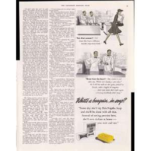  Fels Naptha Soap Chips 1942 Original Vintage Advertisment 
